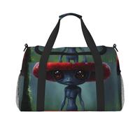 Astronaut and Alien Print Functional Travel Tote Ample Space Travel Bag Foldable Carry On Tote for Weekender