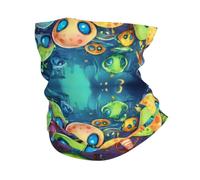 Astronaut And Alien Print Headband Neck Gaiter Head Wrap Headwear