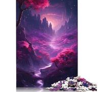 Astronaut And Dog Journey Puzzle for Adults And Teenagers 500 Pieces Wooden Puzzles for Adults Educational Puzzle 500pcs (52x38cm)