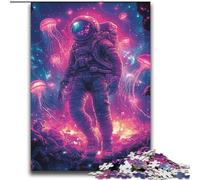Astronaut And Jellyfish Puzzles for Adults Teens 2000pc Puzzle, Challenging Game And Family Play with Matching Poster And Trivia Sheet (70x100cm)