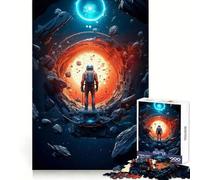 Astronaut And The Unknown Jigsaw Puzzle for Teenagers 1000 Pieces Brain Stimulation Cozy Relaxation Premium Cut Perfect Present (50X75CM)