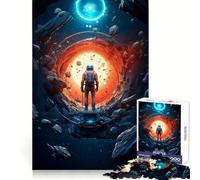 Astronaut And The Unknown Teenagers 1000 Piece Jigsaw Puzzle Mental Exercise Calm Downtime Snug Lock Nice Gift (38X52CM)