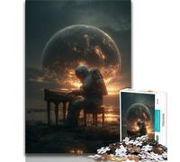 Astronaut Art 1000 Piece Jigsaw Puzzles for Adults & Teens,Decompressing Intellectual Educational Toy Birthday Present,Gifts,Wall Art (38x26cm)