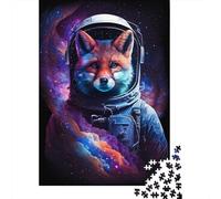 Astronaut Art Fox Puzzle für Erwachsene und Jugendliche, 1000 Teile, Papierpuzzles für Teenager, Geschenke, Denksportspiel, 1000 Teile (38 x 26 cm)