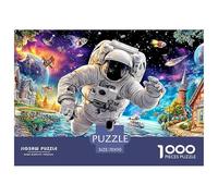 Astronaut Artisanal Jigsaw Puzzles for Adults Comprising 1000 Precisely-Cut Advanced Challenging Puzzle Game Pieces - A Premium And Satisfying Gift Selection for Adults And Kids Age 12 Years Up