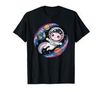 Astronaut Axolotl in Space Simple Animals Galaxy T-Shirt
