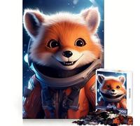 Astronaut Baby Red Fox 1000 Piece Jigsaw Puzzles for Adults Jigsaw Intellect Fun Slow Leisure Exact Edges Great Gift (38X52CM)