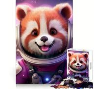 Astronaut Baby Red Panda Jigsaw Puzzles for Adults 1000 Piece Thought Training Slow Leisure Uniform Cut Xmas Present (38X52CM)