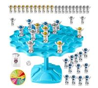 Astronaut Balance Tree Stacking Toy - Educational STEM Balance Training Game, Interactive Tabletop Family Party Game For Kids, Classroom, Kindergarten, Preschool, Birthday And Home Learning Activities