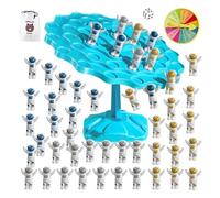 Astronaut Balance Tree, Stacking Training Educational Toy, Interactive Tabletop Game with Skill Challenge, Family Play Accessory for Kids Home Use, Preschool Development Tool for Coordination