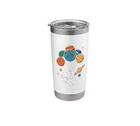 Astronaut Balloon Astronomy Astrology STEM Outer Space Stainless Steel Insulated Tumbler