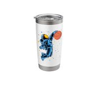 Astronaut Basketball Player in Planet Space Coach Team Stainless Steel Insulated Tumbler