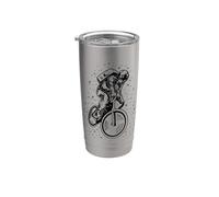 Astronaut Biker, Cycling Spaceman, Bicycle, Galaxy Cyclist Stainless Steel Insulated Tumbler