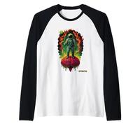Astronaut Brain Moon Surreal Psychedelic Sci-Fi Flag Plant Raglan Baseball Tee