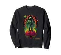Astronaut Brain Moon Surreal Psychedelic Sci-Fi Flag Plant Sweatshirt