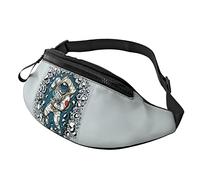 Astronaut Broke The Wall Crossbody Bag Runner Small Hip Pouch Bum Bag Running Waistpack Bumbag Beltbag Sport Slim Fashionable for Jogging Hiking Woman