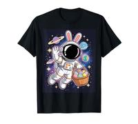 Astronaut Bunny Easter Eggs Space Funny Rabbit T-Shirt
