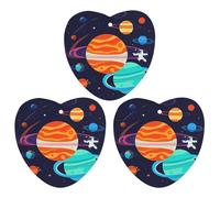 Astronaut Car Air Freshener, 3 Pcs Love form Hanging Air Freshener Cards, Long Lasting Fragrance Scented Cards for Car, Home, Office Gray-style