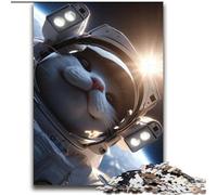 Astronaut Cat Jigsaw Puzzles for Teenagers 2000, Stress Reliever Staycation Kill Time Parent-child Interaction (70x100cm)