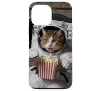 Astronaut Cat Popcorn Space Snack Funny Case for iPhone 13 Pro Max