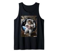 Astronaut Cat Popcorn Space Snack Funny Tank Top