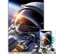 Astronaut Cat Puzzles for Teenagers 2000 Pieces,Help The Brain Exercise Addictive Toys to Cultivate Patience Unique Challenge Game 70x100cm