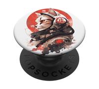 Astronaut Cat Space Cosmic Japanese Retro PopSockets Adhesive PopGrip