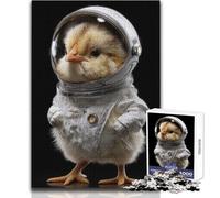 Astronaut Chick on A Mission 1000 Piece Jigsaw Puzzle for Teenagers Interactive Logical Thinking Game Ideal Memorable Occasion Gift Size 38x26cm
