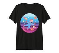 Astronaut Child Space Stars Planets Comet Adventure Explore Premium T-Shirt