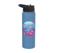 Astronaut Child Space Stars Planets Comet Adventure Explore Stainless Steel Insulated Water Bottle