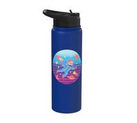 Astronaut Child Space Stars Planets Comet Adventure Explore Stainless Steel Insulated Water Bottle