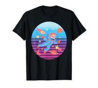 Astronaut Child Space Stars Planets Comet Adventure Explore Value Graphic T-Shirt