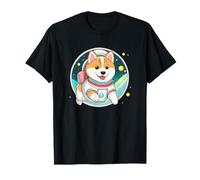 Astronaut Corgi Shiba-Inu Dog Doge Fun in Space T-Shirt