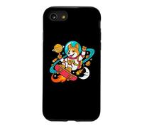 Astronaut Corgi Space Rocket Skateboard Planet Cartoon Art Case for iPhone SE (2020) / 7/8
