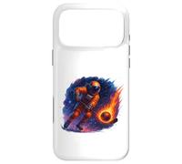 Astronaut Cosmic Fire Hockey Strike Case for iPhone 17 Pro Max
