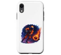 Astronaut Cosmic Fire Hockey Strike Case for iPhone XR