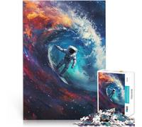 Astronaut Cosmic SurfingJigsaw Puzzles 2000 Piece for teenagers Difficult Hard Fun at Home Activities, Birthday Present,Travel Gifts, 70x100cm