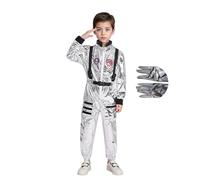 Astronaut Costume Kids Space Suit Jumpsuit Party Outfit 5-14Y
