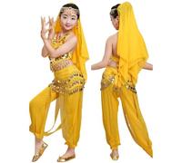 Astronaut Costume Victorian School Girl Girls Kids Scientist Egyptian Dance Costumes Belly Dancing Outfit Monkey Cowgirl Dancer Ostume Firefighter Roman Day Genie Pants Yellow