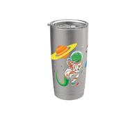 Astronaut Dinosaur Space Explorer Cosmic Galaxy Adventure Stainless Steel Insulated Tumbler