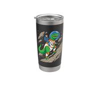Astronaut Dinosaur Space Mission Cosmic Explorer Adventure Stainless Steel Insulated Tumbler
