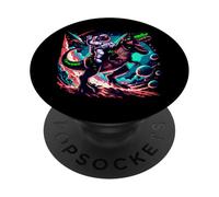 Astronaut Dinosaur T-Rex Cosmic Space Graphic PopSockets Adhesive PopGrip