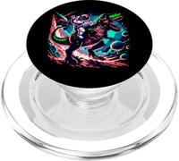 Astronaut Dinosaur T-Rex Cosmic Space Graphic PopSockets PopGrip for MagSafe