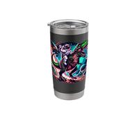 Astronaut Dinosaur T-Rex Cosmic Space Graphic Stainless Steel Insulated Tumbler