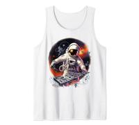 Astronaut DJ Space DJ Psychedelic Music Techno EDM Festival Tank Top