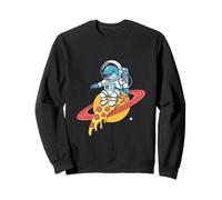 Astronaut Dolphin Pizza Saturn Adventure Sweatshirt