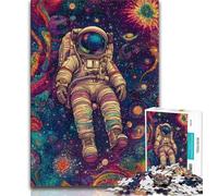 Astronaut Dream 1000 Pieces Jigsaw Puzzles for Adults And Teens,Toys Educational Games Stress Relieving Suitable for Desktop Decoration 38x26cm