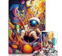 Astronaut Dream Jigsaw Puzzles for Adults,for Educational Game Challenge Toy for Is Ideal As A Gift for The Whole Family 50x75cm