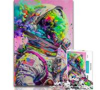 Astronaut Dream Jigsaw Puzzles for Adults Teenagers Jigsaws Puzzle,Challenging Game And Family Play for Is Ideal As A Gift for The Whole Family 38x26cm