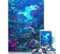 Astronaut Dream Jigsaw Puzzles for Teenagers,Challenging To Complete But Fun And Humorous with Matching Poster And Trivia Sheet 75x50cm